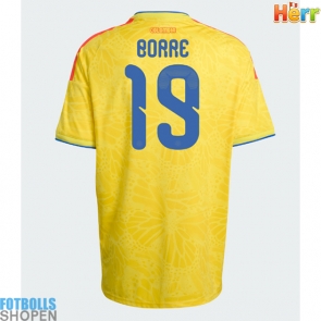 Billiga Colombia Rafael Santos Borre #19 Hemmatröja VM 2026 Kortärmad